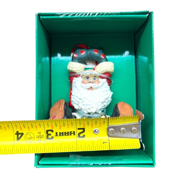Kurt Adler Santa Santas World Holly Dearies Christmas Ornament with Bells - Picture 12 of 14